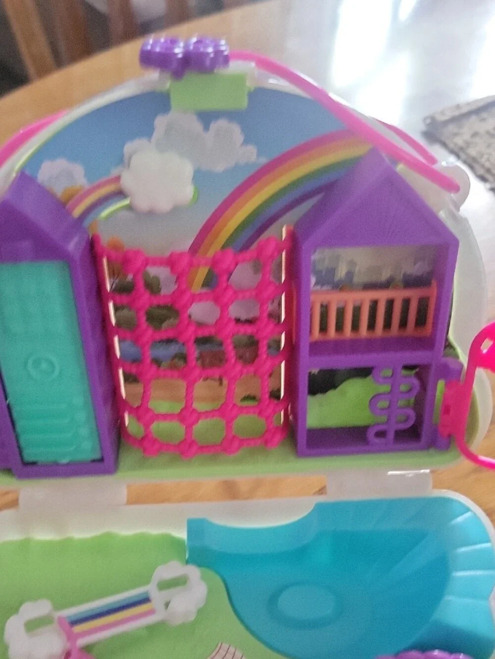 Polly Pocket Rainbow Dream Purse Wearable Compact Doll Play 2019 Date